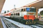 FS E 656 462 is put on hold at Como San Giovanni to enable the photographer a shot on 20June 2001.