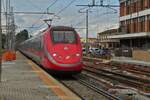 ETR 500 high-speed train arrives at Ferrara station. May 8th, 2025