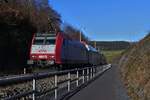 CFL locomotive 4013 pushes its train from Clervaux to Troisvierges.