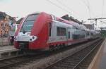 On 31 May 2009 CFL 2201 stands at Wasserbillig to wait for departure as Regionellbunn to Luxembourg Gare.