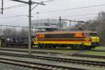 Rail Feeding 4401 leaves a drizzly Roosendaal on 9 January 2016.