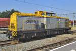 Shunter Tranctie 203-101 runs round at Blerick on 22 August 2018.