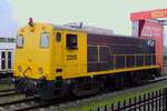 Ex-NS 2205 takes part in a loco parade at Amersfoort on 10 October 2014 as part of the 175th anniversary of railways in the Netherlands.
