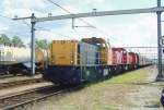 6485 with coal train passes through Lage Zwaluwe on 10 August 2007.