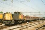 On 18 August 2006 NS 6481 with engineering train shunted at Nijmegen.