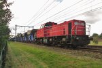 Engineering train at work in Wijchen on 4 September 2016.