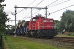 Engineering train at work in Wijchen on 4 September 2016.