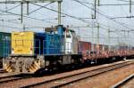 Alpha Trains 506 shunts an engineering train at Nijmegen on 19 August 2008.