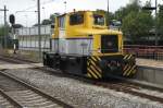 Three-axled Shunter shunter 503 at Blerick on 16 August 2013.