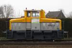 Shunter 502 stands at Blerick on 11 February 2015.