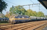 Extra train with ACTS 6702 stands in Dieren on 14 October 2006.