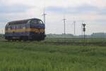 RXP 6703 rides solo through Moerdijk on 25 April 2025. THis loco is rented by RFO and sub-leased to MDrivers. 