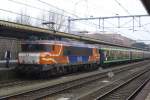 HUSA Rail -former ACTS- 1606 stands with an overnight train from Tyrol at 's Hertogenbosch on 4 March 2012.

