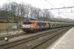 HUSA Rail -former ACTS- 1606 stands with an overnight train from Tyrol at 's Hertogenbosch on 4 March 2012.