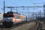 On 26 February 2025 RXP 9901 hauls a coal train with an LTE 2019 EuroDual through Breda.