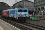RailExperts RXP have given their electric 9902 a new paint job, based on a children's booklet 'Tommy and Tess take the train' and gets photographed at Amsterdam Centraal on 6 January 2024.