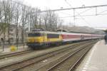 With five overnight trains from Tyrol, 4 March 2012 was -despite the weather- a good hunting day at 's Hertogenbosch. One of the quartet is lead by NS 1737, with Slovakian, ex-DB coaches.