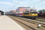 NS 1755 leaves 's Hertogenbosch with an EETC overnight train to Livorno, Italy, on 31 May 2013.

