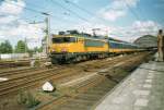 Scanned picture of NS 1781 with IC bound for Haarlem, leaving Amsterdam CS on 13 April 1998.