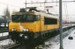 On a white 13 february 2006, NS 1758 enters 's Hertogenbosch with one of the four overnight trains from Tyrol.