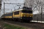 NS 1761 pulls an IC toward zwolle and passes on 2 March 2015 Wijchen.