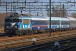 TCS 101003 (ex 1776) enters Roosendaal with the European Sleeper Train 1278 to bruxelles-Midi on 23 February 2025.