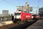 FYRA 185 117 enters Amsterdam Centraal for the trip to Rotterdam and Breda on 28 September 2013.