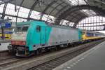 Alpha Trains 186 227 stands in Amsterdam Centraal on 9 July 2018. 