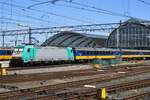 On 5 May 2018 ATLU 186 226 stands at Amsterdam Centraal with an IC-Benelux. The place, where the CoBra number 2834 used to be, is still visible on the nose of the loco.