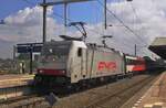  Woo Woo  sounds more like a steam locomotive than a TRAXX! But on 26 June 2012 FYRA 186 144 stands at Breda and has the setam sound tagged on het cab. 