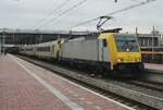 On 4 Jnauary 2025 NMBS 2870 stands ready for departure with an EC Brussel (ex- IC-Benelux) at Rotterdam Centraal.