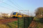 NS 7509 approaches Wijchen on 13 December 2013. The photosite is about to get fenced in.