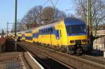 NS 7620 passes through Arnhem-Velperpoort on 8 January 2016.