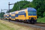 NS 7528 speeds through Dordrecht Zuid on 10 June 2017.