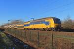 NS 7618 speeds through Tilburg-Reeshof on 10 January 2025.