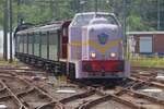 VSM 2530 Bisschop (Bishop, due to the purple-pink colour) arrives at Amersfoort with an extra train on 8 June 2024.