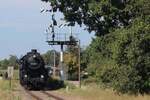 Every hour a steam train.