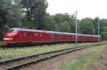 Former NS Plan U 115 stands in Kerkrade on a rainy 12 July 2014.