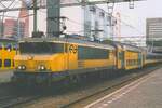 On 18 January 2001 NS 1851 stands at Den Haag CS. Loco, double deck coach and ICR (blue and yellow coaches) are all gone now.
