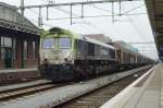 Frog's perspective of CapTrain 6601 at Roosendaal on 22 August 2013.