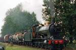 On 2 September 2001 NS 3737 hauls a photo freight from Eerbeek into Loenen during the Terug naar Toen train bonanza.