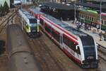 SA 132-010 stands in Wolsztyn on 4 May 2024 and will be deployed later -the steam loco parade draws such crowds, that Wielkopolskie's  DMU are overcrowded on this Saturday.