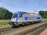 2024-08-18. PKP Intercity EU44  Husarz  manuveres in Rzepin near the German border. In a few minutes it will haul EC 58  Gedania  to Berlin Hbf. PKP Intercity sometimes suffers from a lack of modern, multi-system locomotives for the international routes to Germany. As a result the domestic half of the route can be served with an older EP09 class and the EU44 is substituted only right before the border.