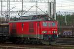 DB Cargo POlska 3E1-100 stands in Rzepin on 3 May 2018.