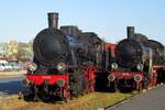 Non-operational, but showable: Tr5-65 and Ok1-359 (which is inded the Polish version of KPEV P8/DRG 38) stand at Wolsztyn station to greet the many visitors of the steam loco parade on 30 April 2016.