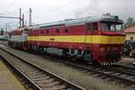 On a grey 26 September 2025 ZSSK 751 131 hauls another Bardotka through Benesov u Prahy in preparation for a massive museum train bonanza from that station.