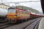  ZSSK 240 032 banks a coal train in Bratislava hl.st. on 19 September 2017.