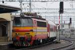 The fourth ZSSK 240 in Bratislava hl.st. on 19 September 2017 in original colours was 240 080, here shunting passenger stock. 