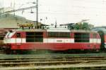 Sideshot of ZSR GORILLA 350 001 at Breclav on 22 May 2008.