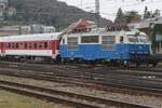 On 17 September 2024 retro-liveried Gorilla 350 020 quits Bratislava hl.st with a Zilina bound Rychlyk.